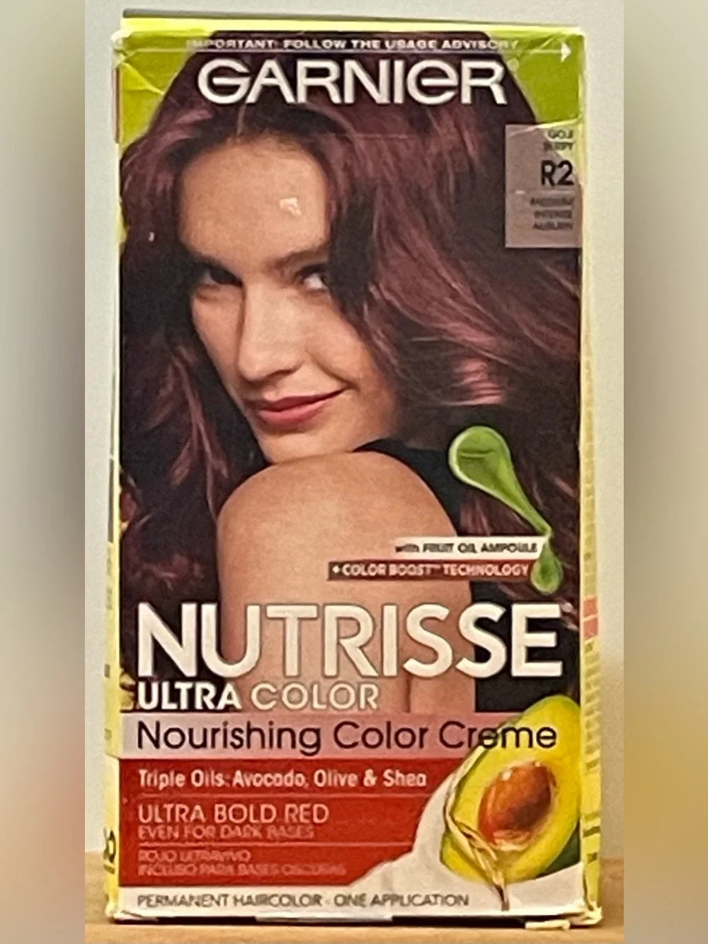 Garnier Nutrisse Ultra Color Nourishing Hair Creme - R2 Medium Intense Auburn